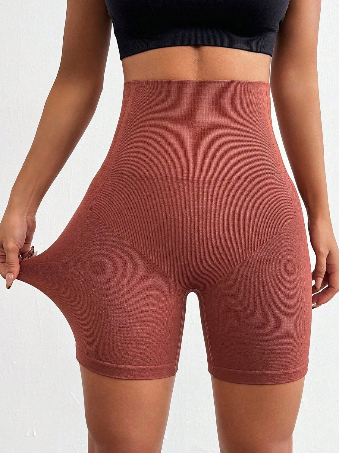 Seamless High Waist Active Shorts - ClozArt