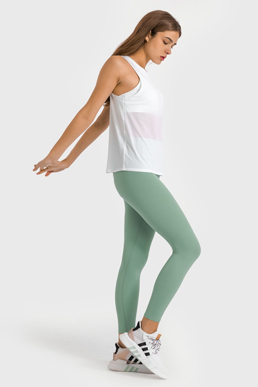 Millennia High Waist Ankle-Length Yoga Leggings - ClozArt