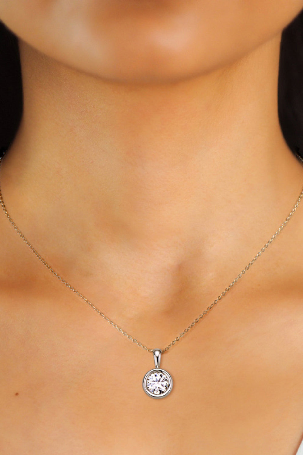 2 Carat Moissanite 925 Sterling Silver Necklace - ClozArt