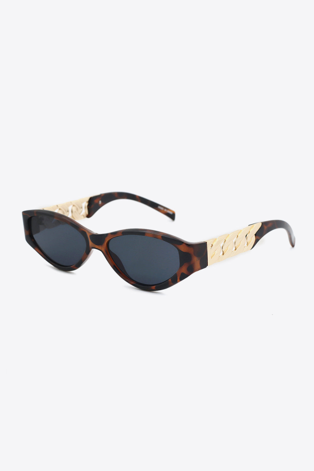 Chain Detail Temple Cat Eye Sunglasses - ClozArt