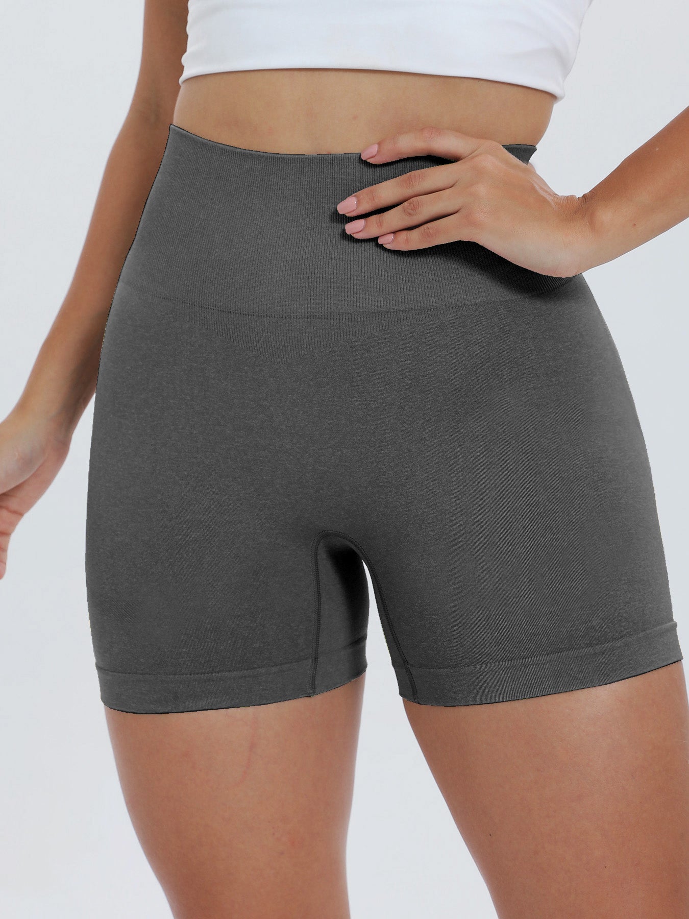 High Waist Active Shorts - ClozArt