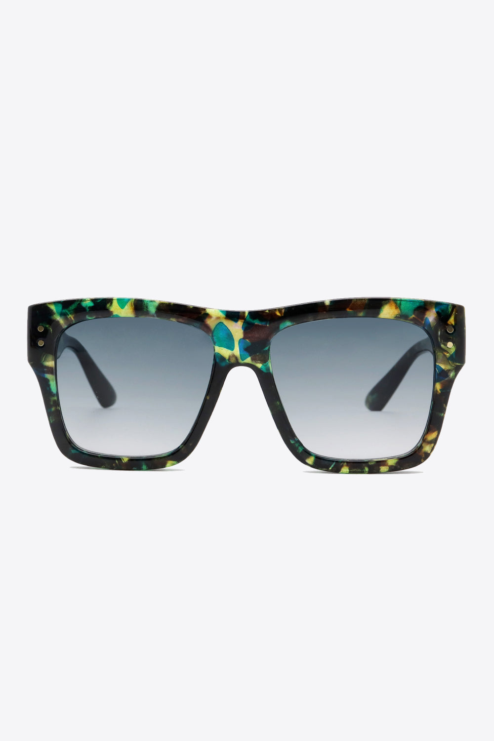 UV400 Patterned Polycarbonate Square Sunglasses - ClozArt