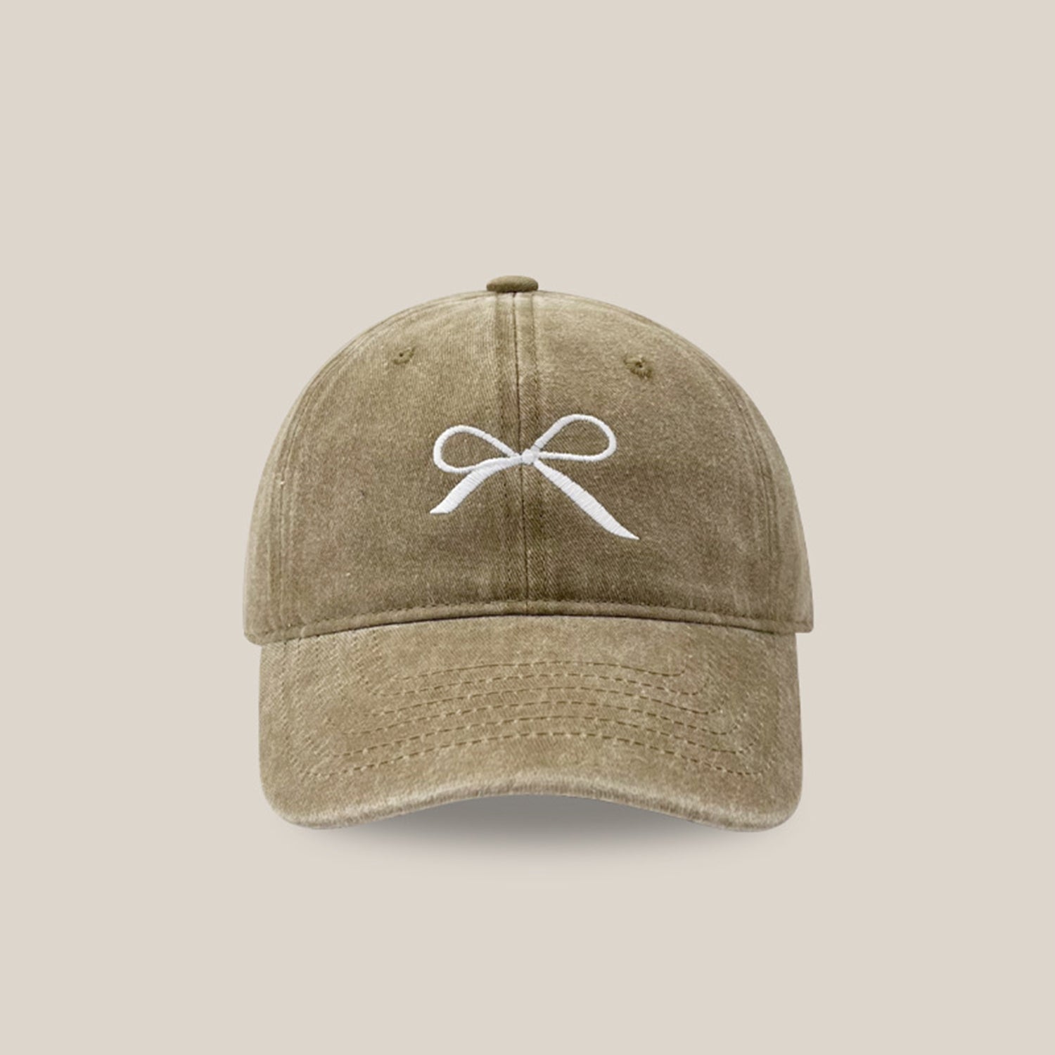 Bow Embroidered Adjustable Cap - ClozArt