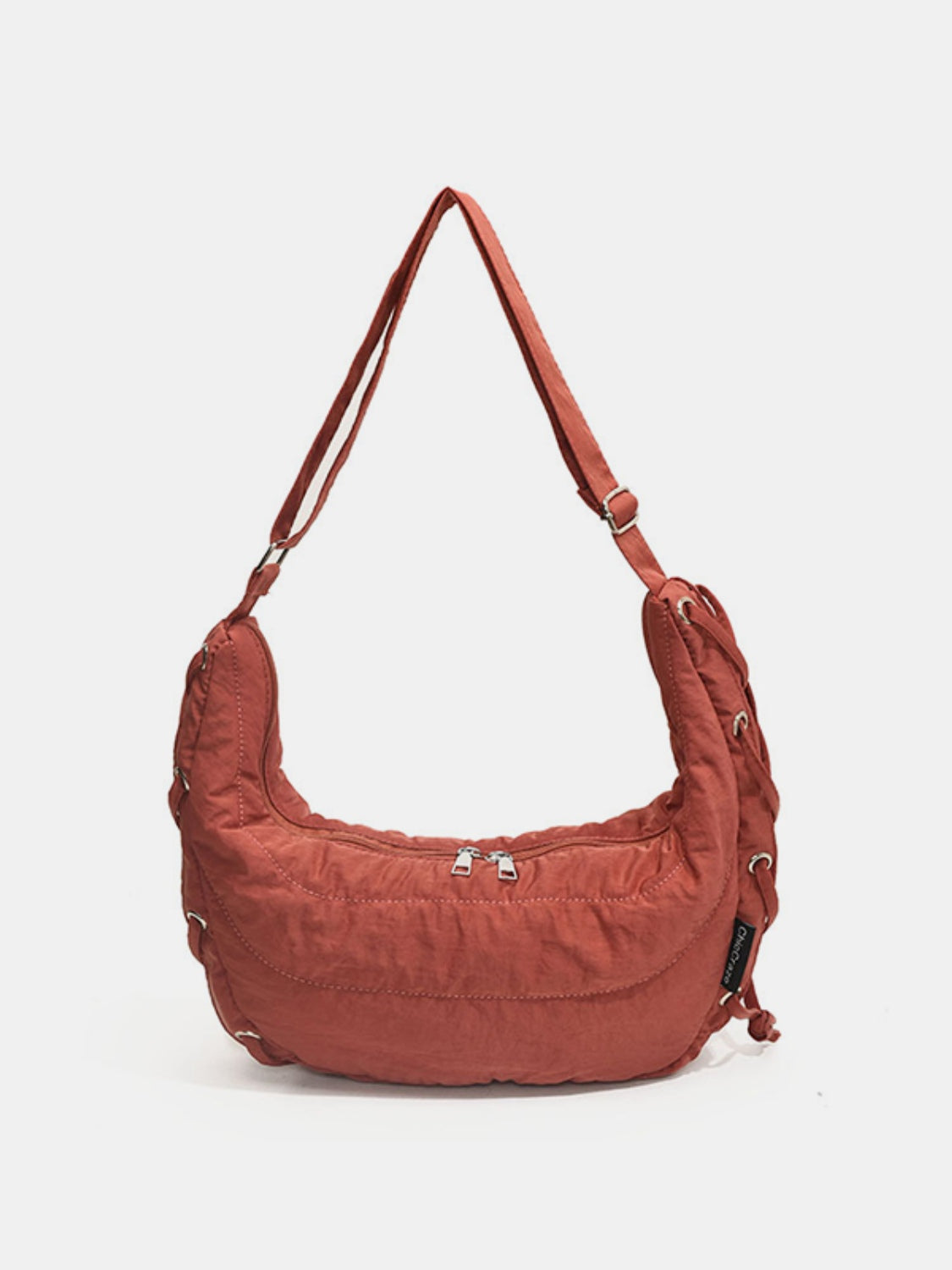 Lace-Up Polyester Crossbody Bag - ClozArt