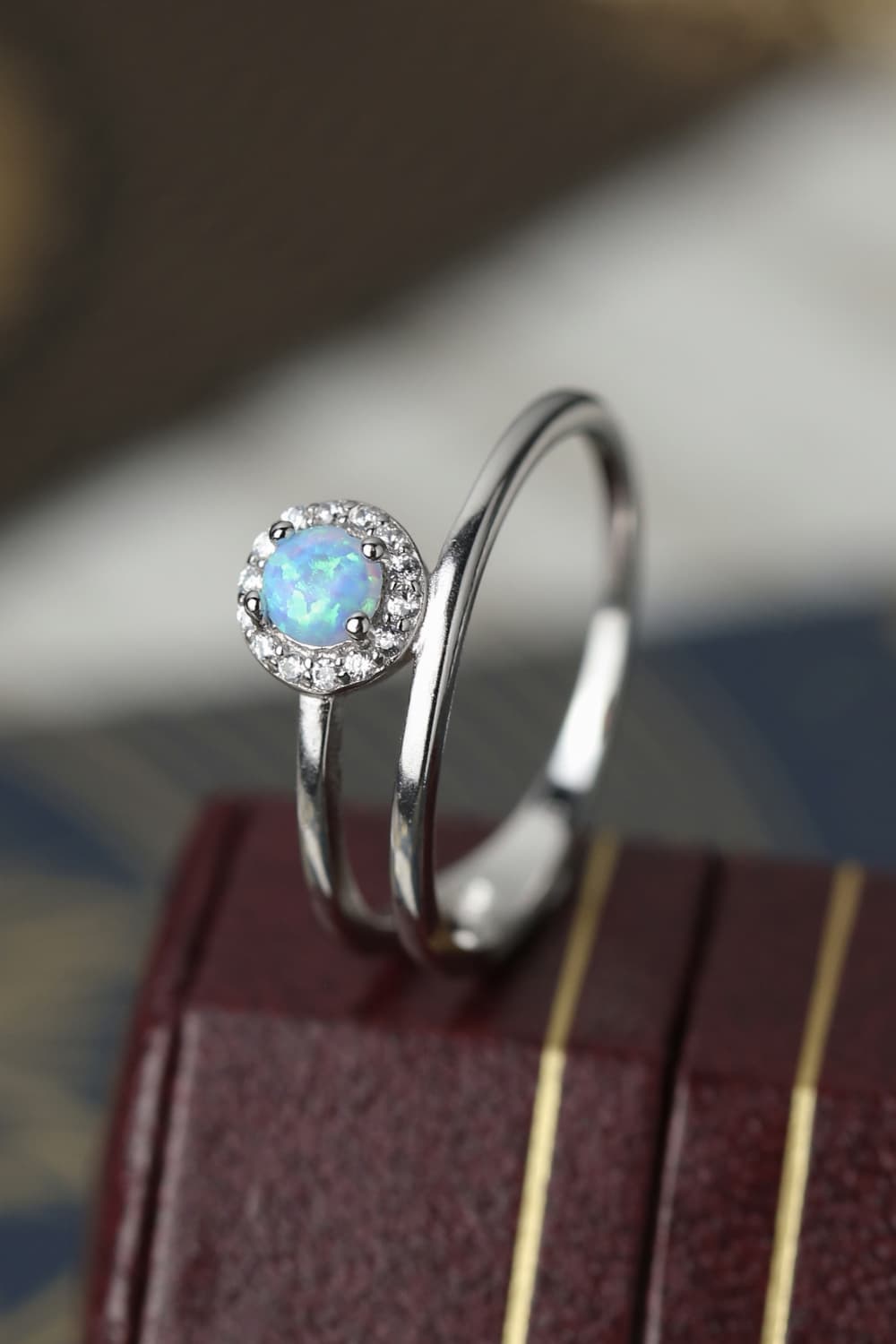 Opal Bypass Ring - ClozArt