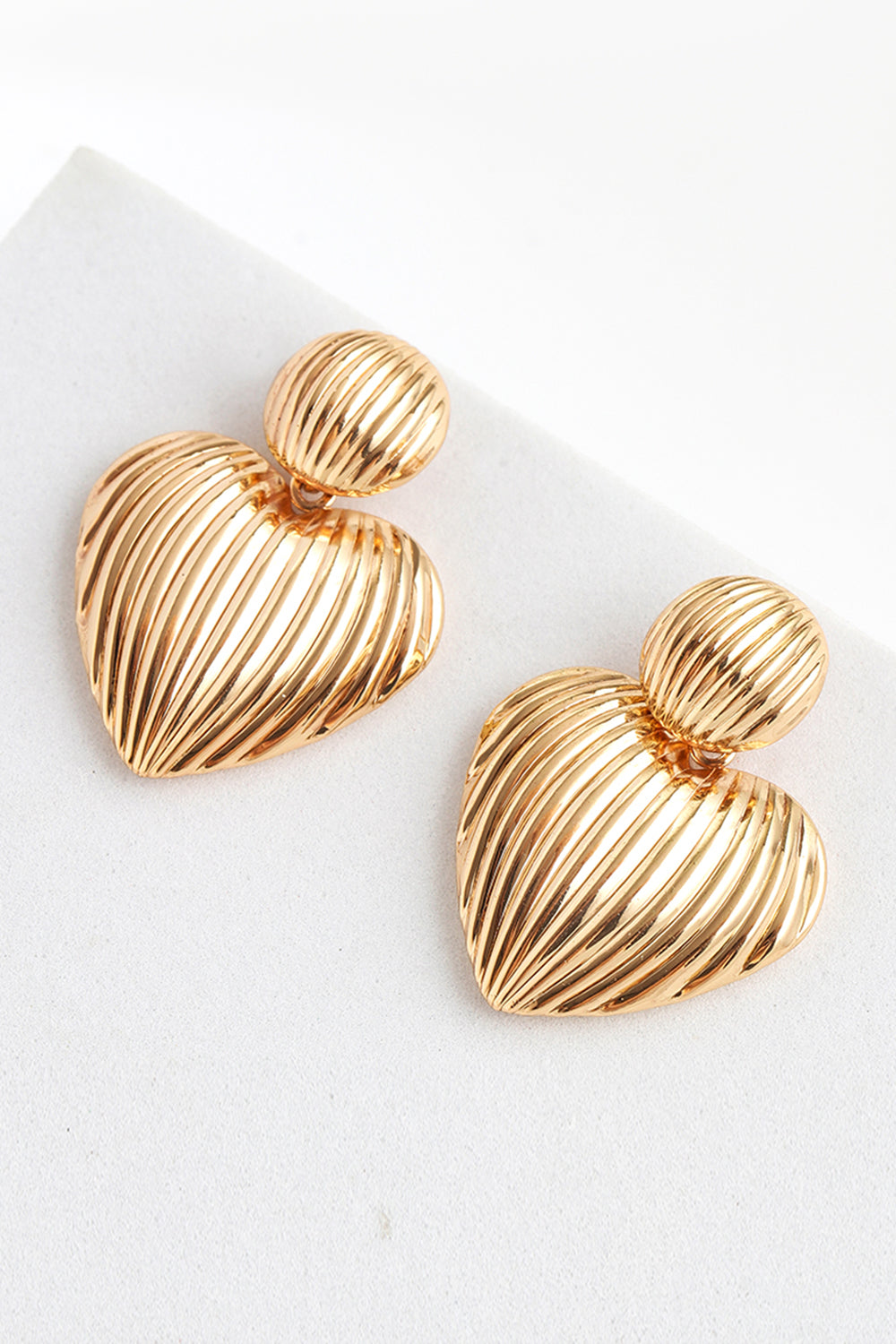 Zinc Alloy Ribbed Earrings - ClozArt