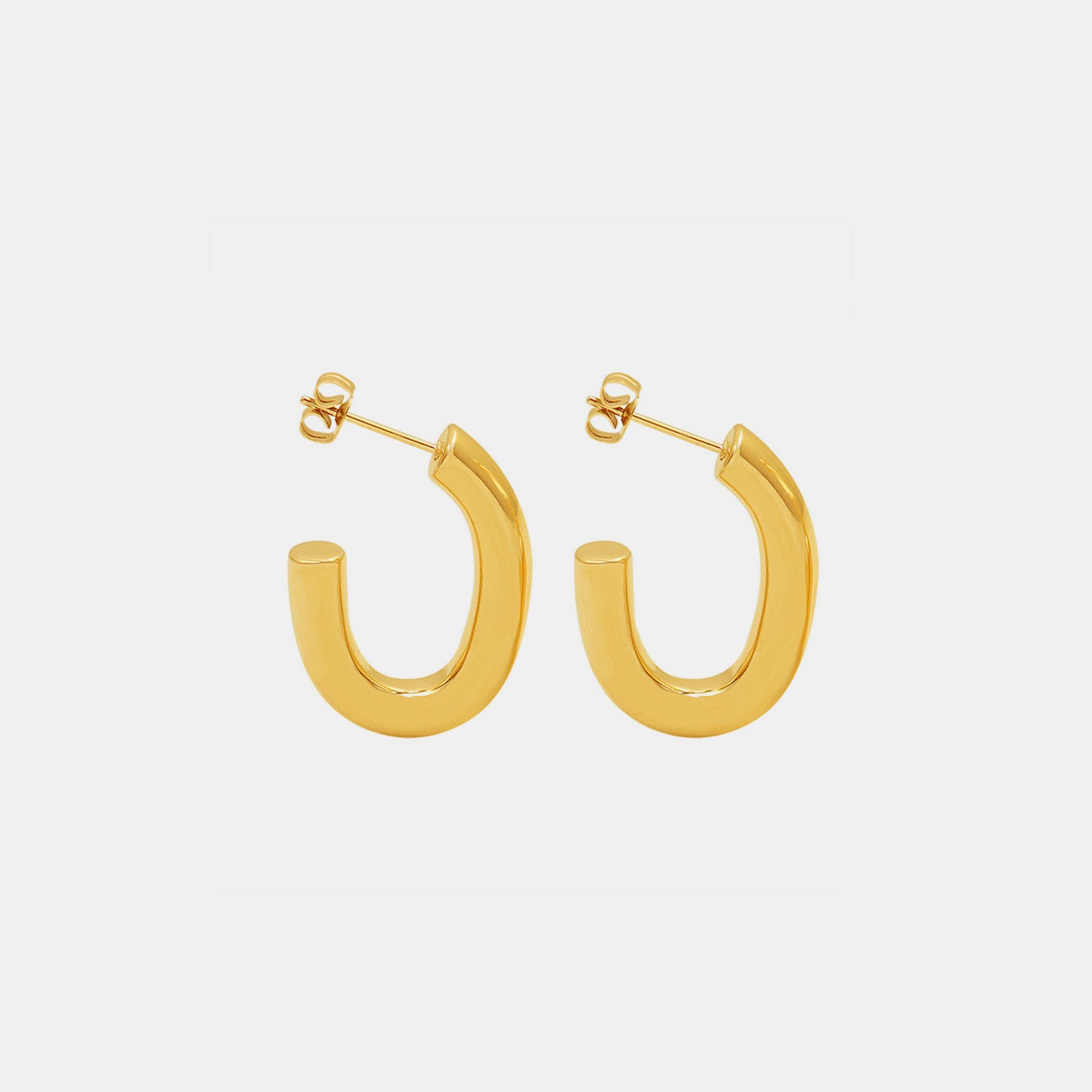 Titanium Steel Gold-Plated Earrings - ClozArt