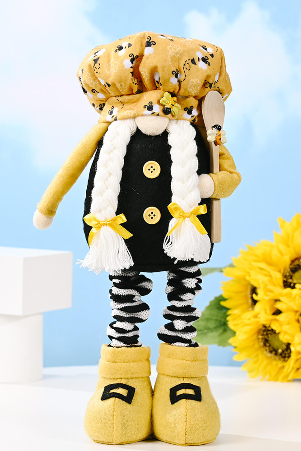 Bee Print Telescopic Leg Gnome