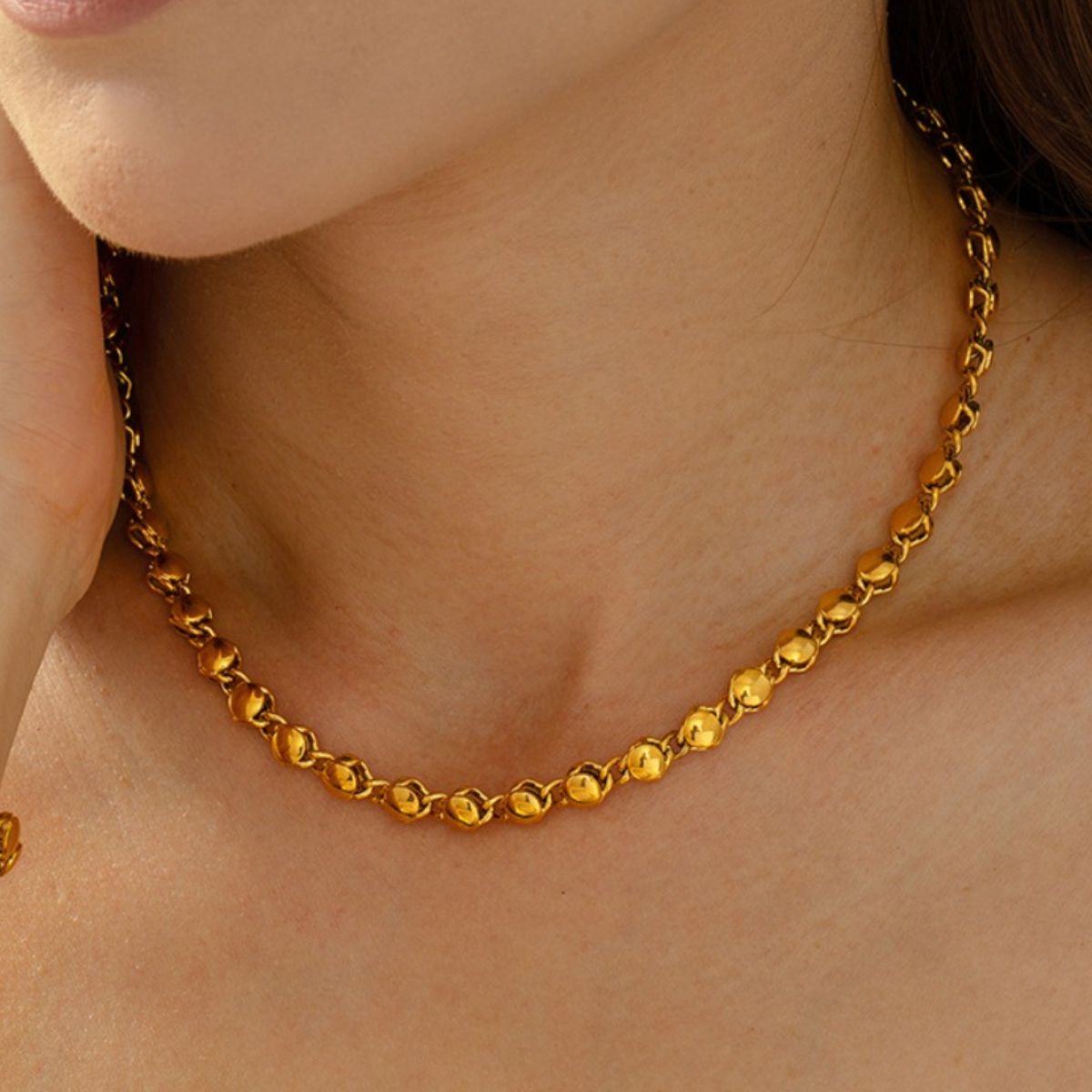 18K Gold-Plated Copper Necklace - ClozArt