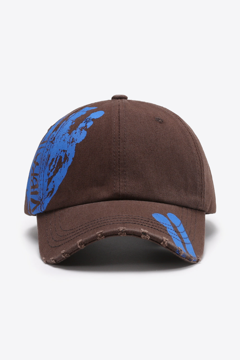 VIBRA Graphic Distressed Adjustable Baseball Cap - ClozArt