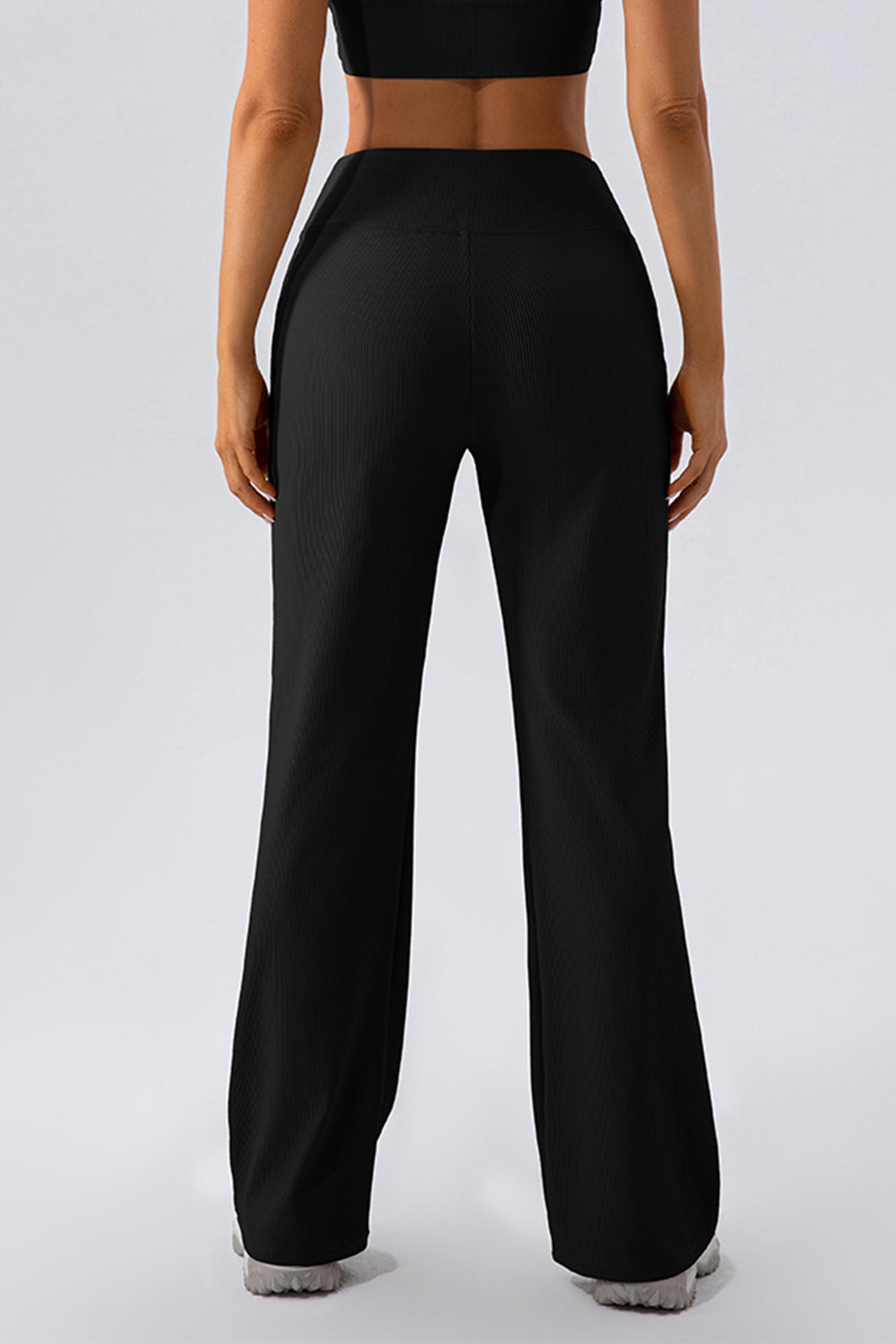 High Waist Straight Active Pants - ClozArt