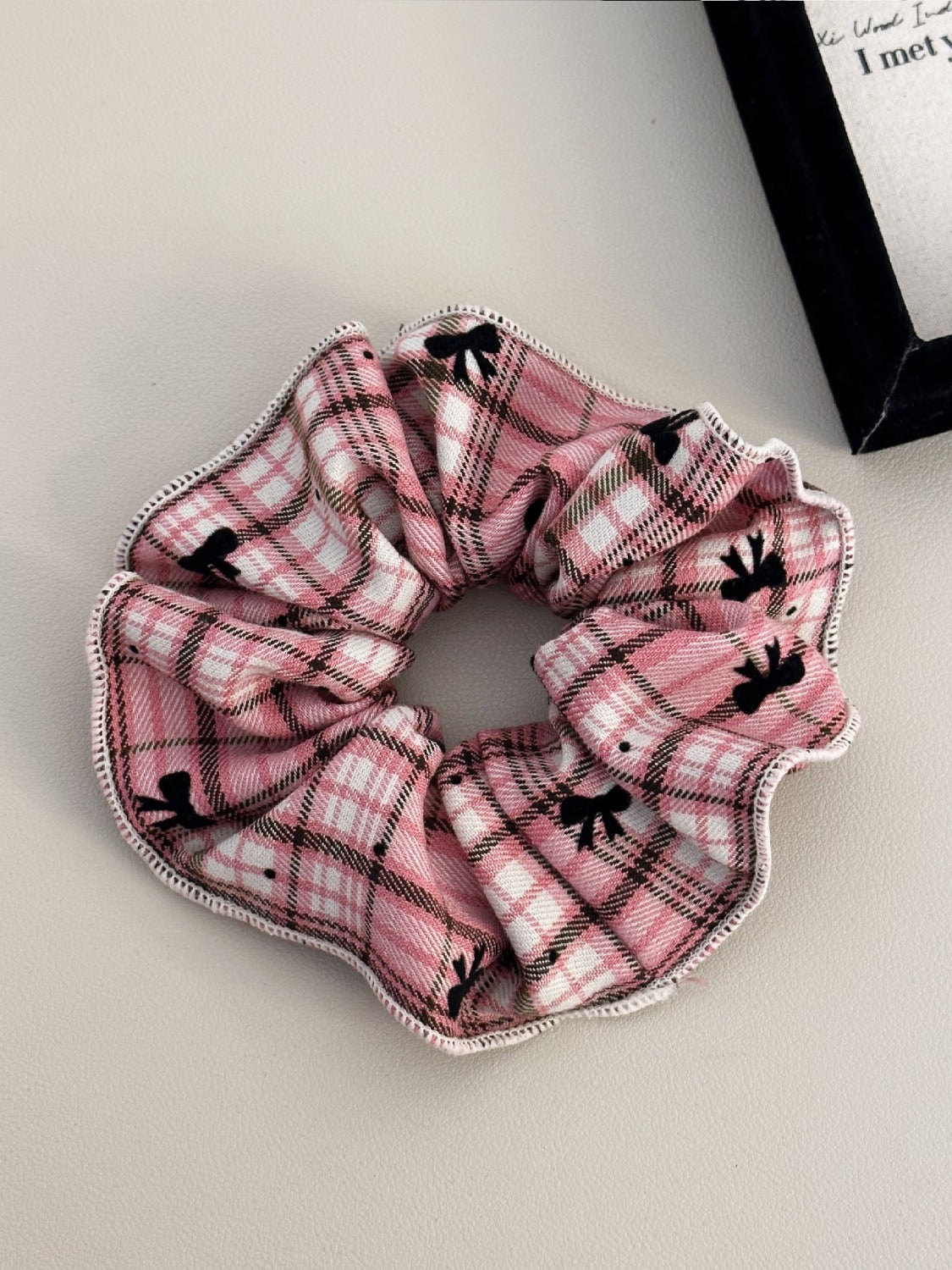 3-Piece Plaid Contrast Elastic Hair Scrunchy - ClozArt