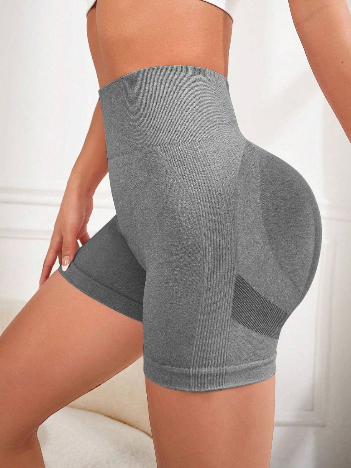 High Waist Active Shorts - ClozArt