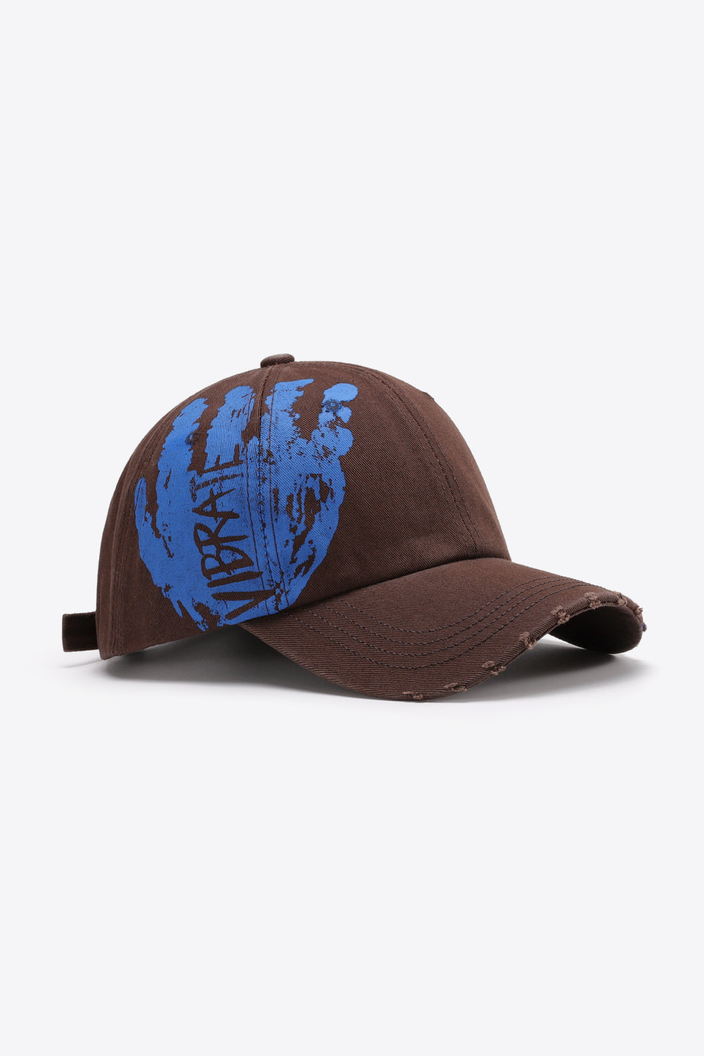 VIBRA Graphic Distressed Adjustable Baseball Cap - ClozArt