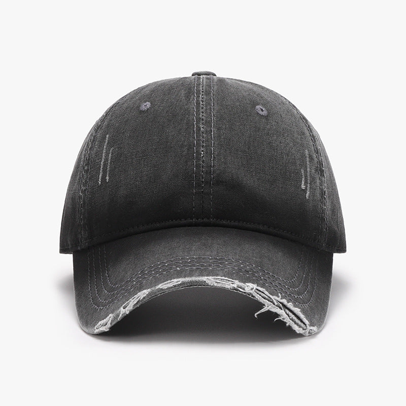 Distressed Washed Adjustable Baseball Cap - ClozArt