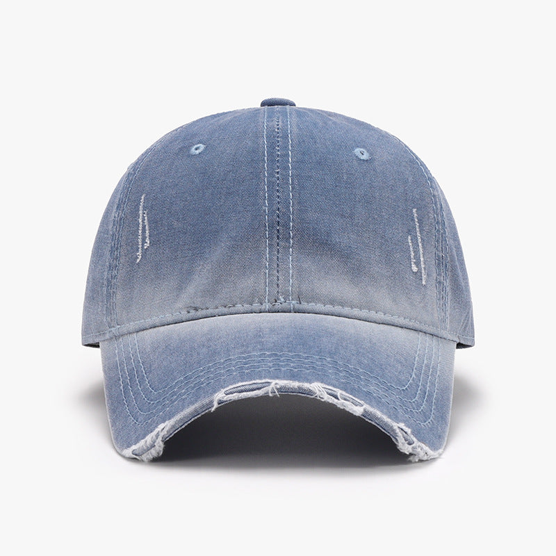 Distressed Washed Adjustable Baseball Cap - ClozArt