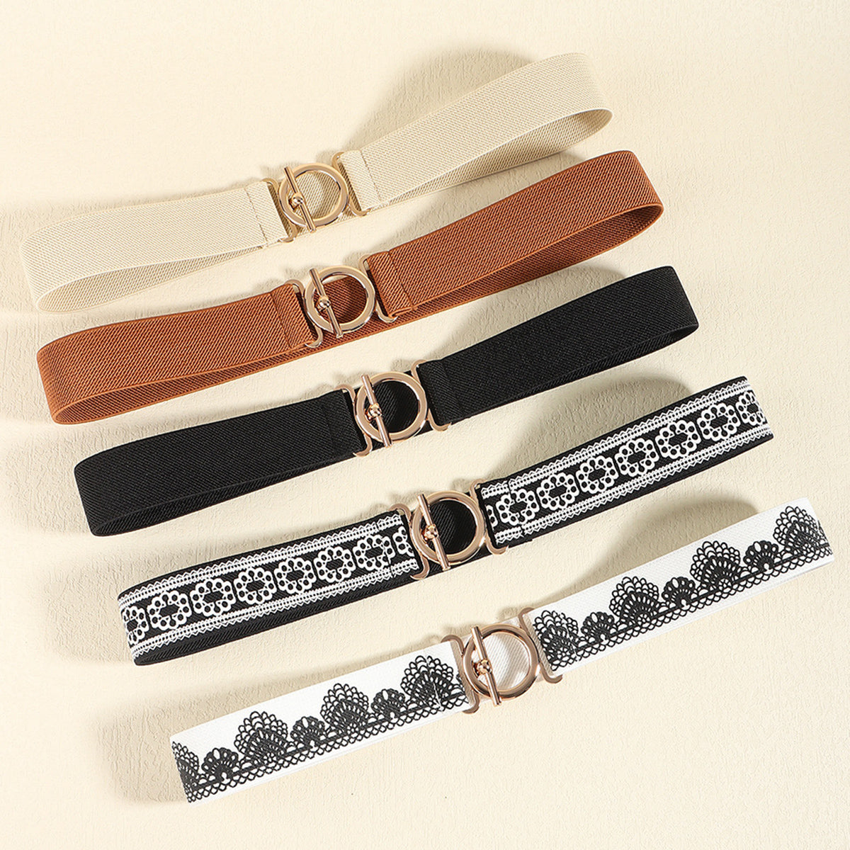 Toggle Clasp Elastic Belt - ClozArt