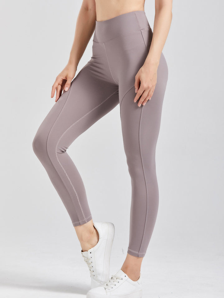 Wide Waistband Active Leggings - ClozArt