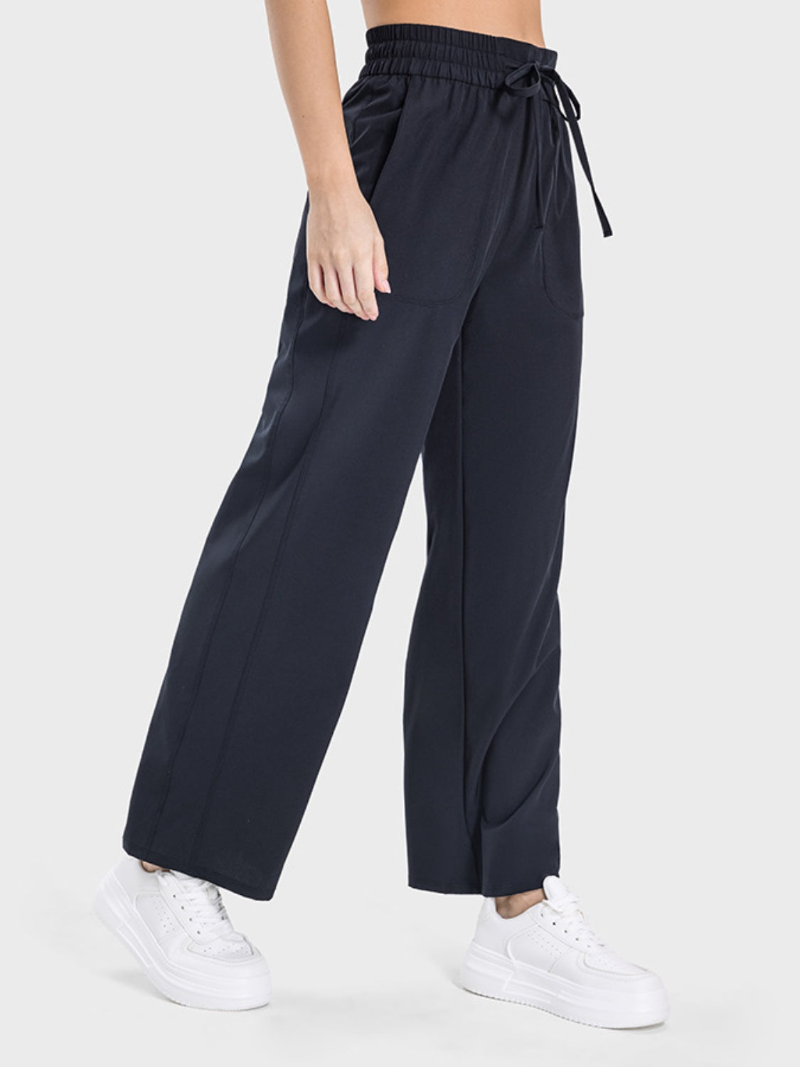 Millennia Drawstring Pocketed Active Pants - ClozArt