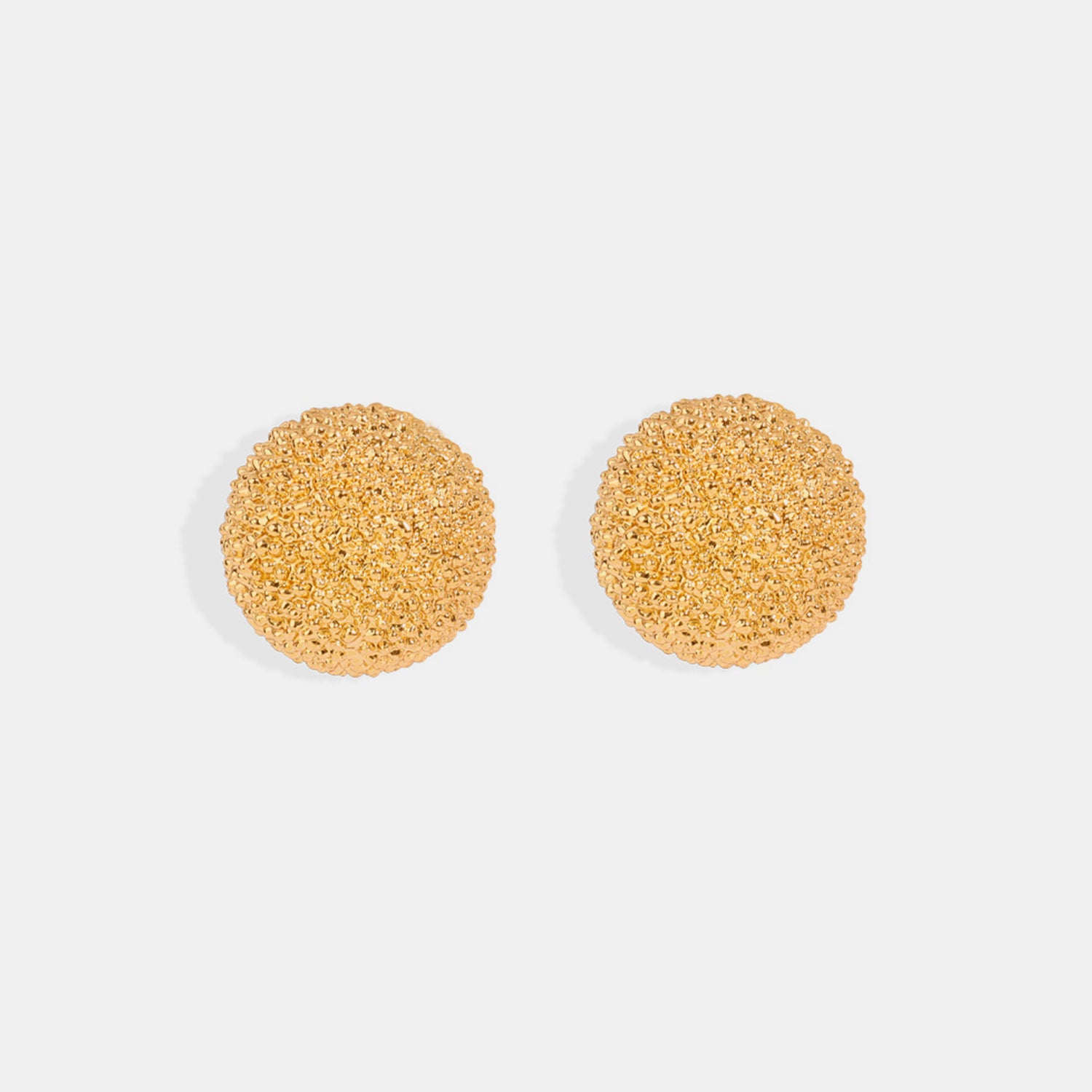 Gold-Plated Geometric Stud Earrings - ClozArt