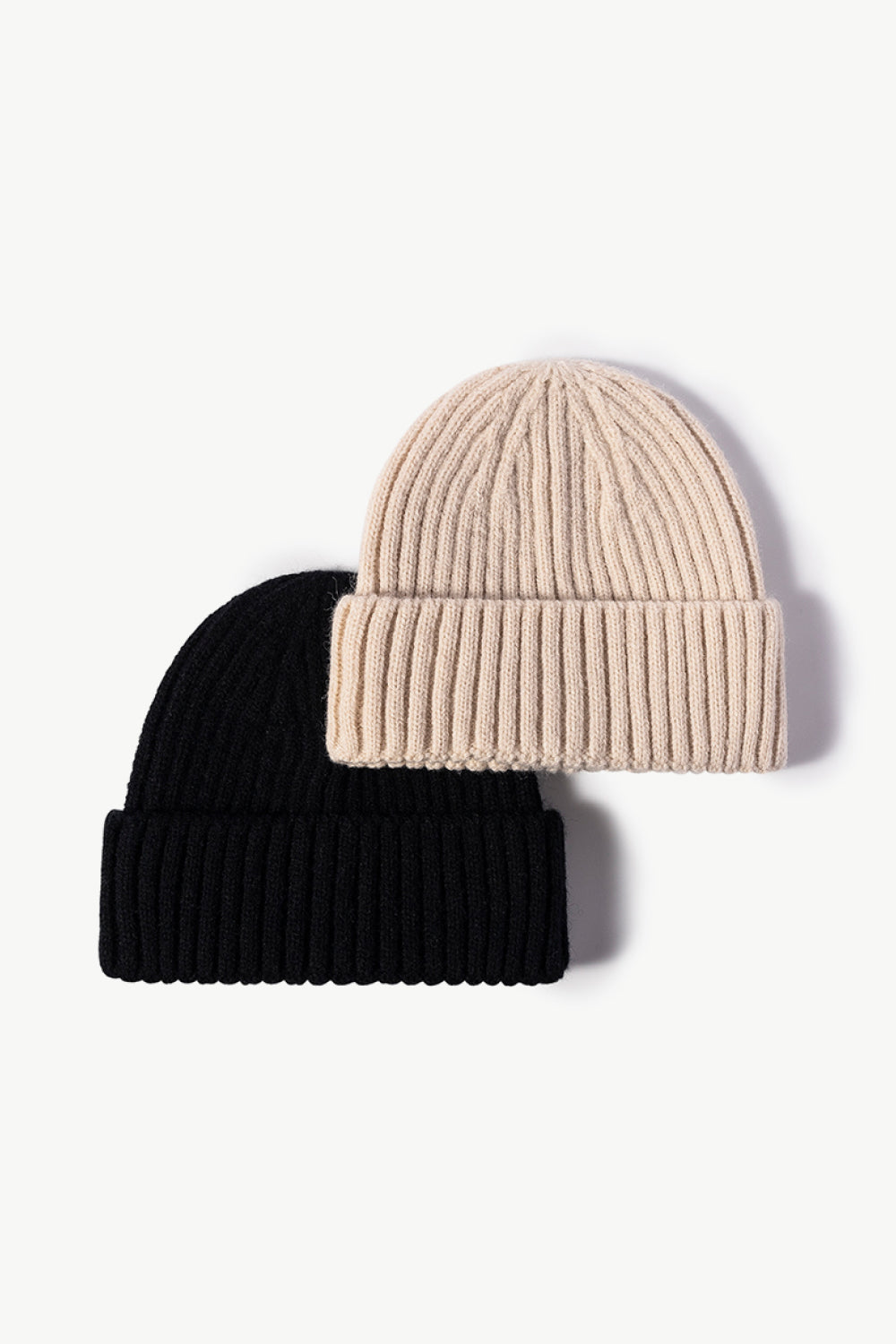 Rib-Knit Cuff Beanie - ClozArt