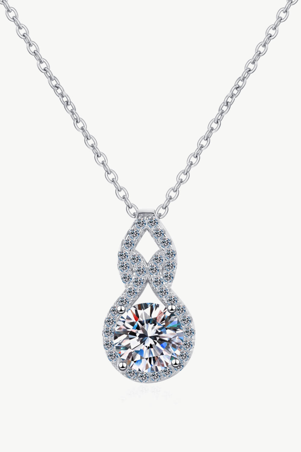 1 Carat Moissanite Pendant Necklace - ClozArt