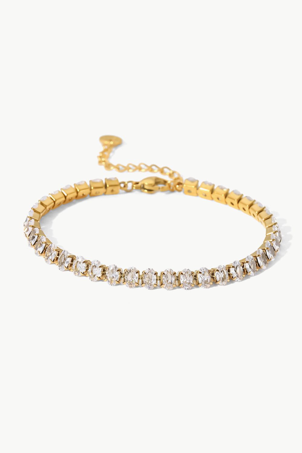 Inlaid Zircon 18K Gold Plated Bracelet - ClozArt