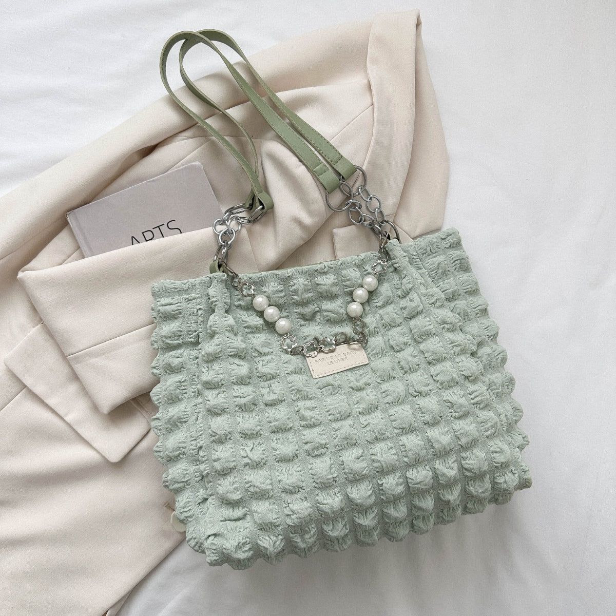 Bubble Textured Tote Bag - ClozArt