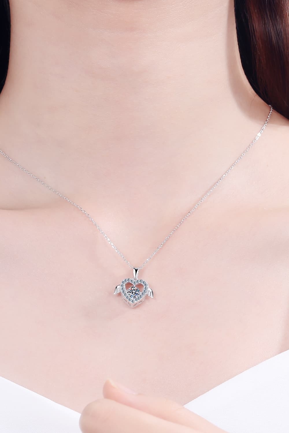 Moissanite 925 Sterling Silver Necklace - ClozArt