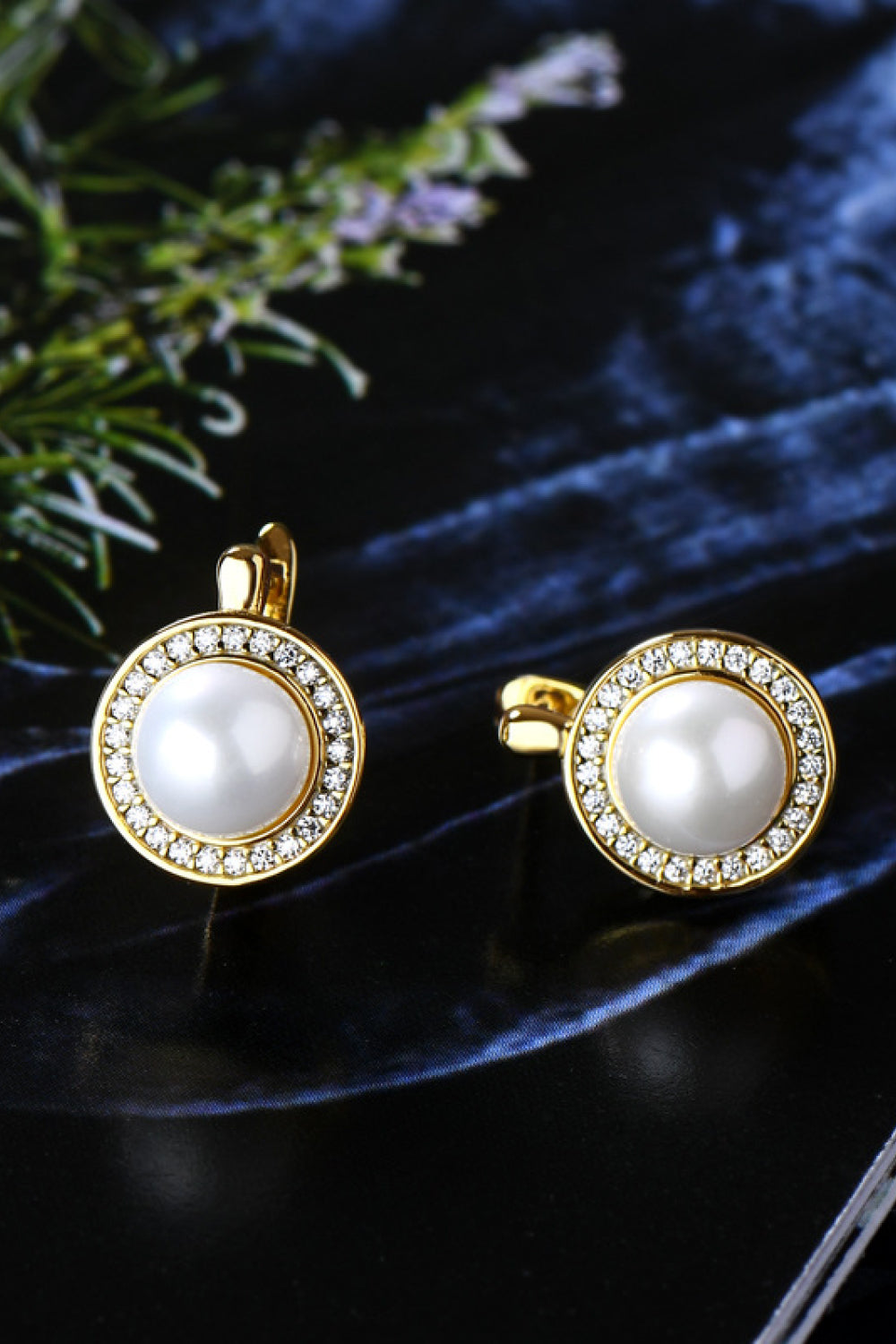 Moissanite Pearl 925 Sterling Silver Earrings - ClozArt