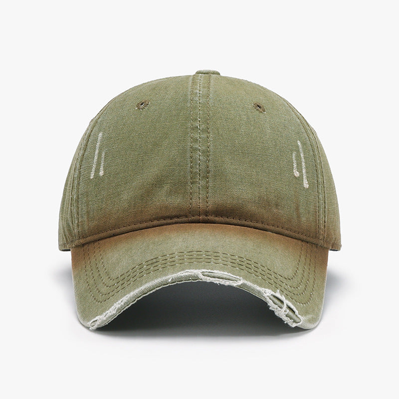 Distressed Washed Adjustable Baseball Cap - ClozArt