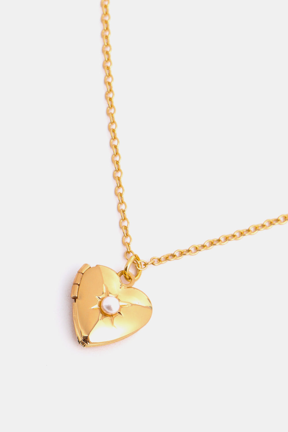 Zircon Heart Shape 14K Gold-Plated Pendant Necklace - ClozArt