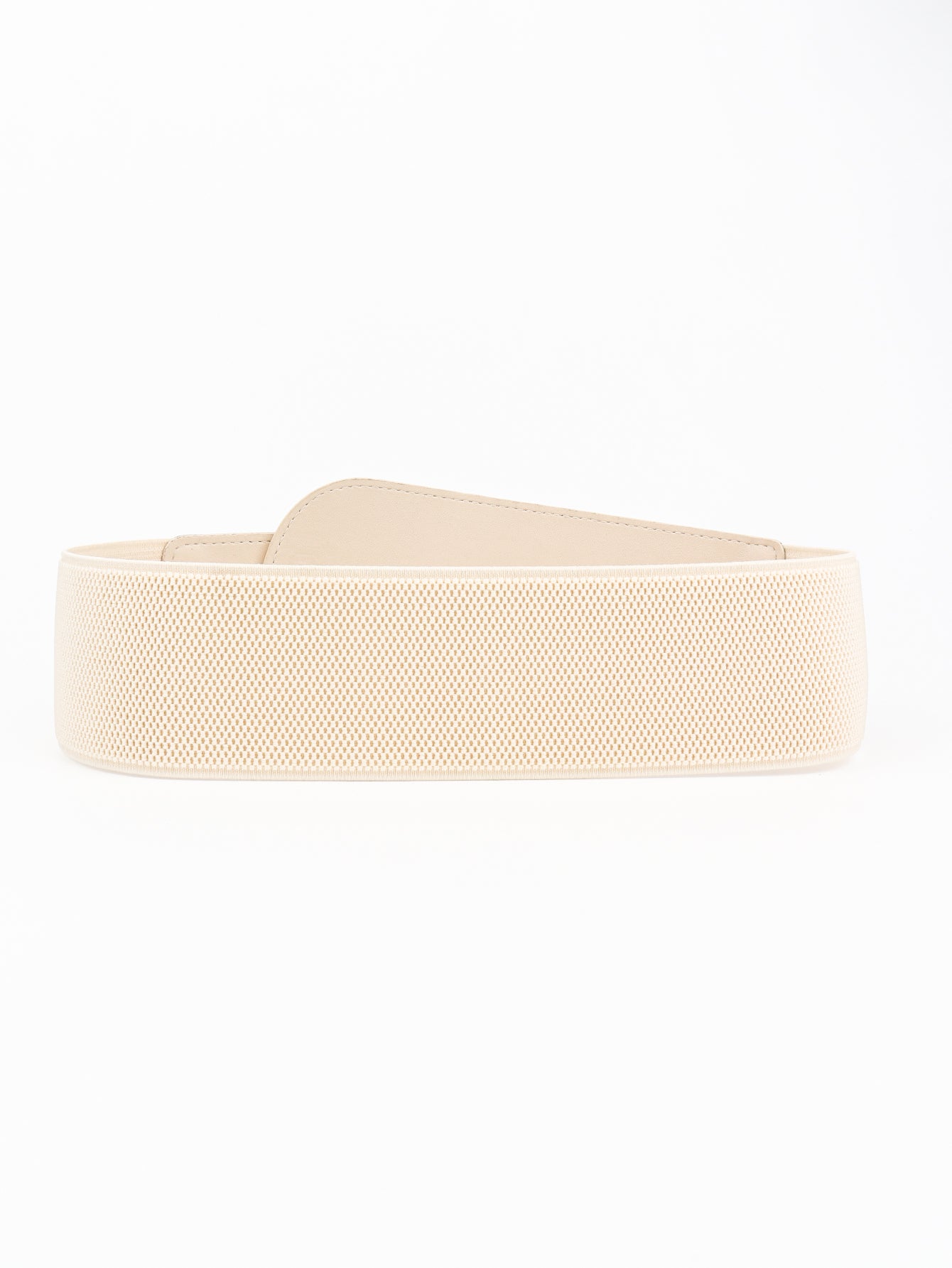 PU Elastic Wide Belt with Alloy Buckle - ClozArt