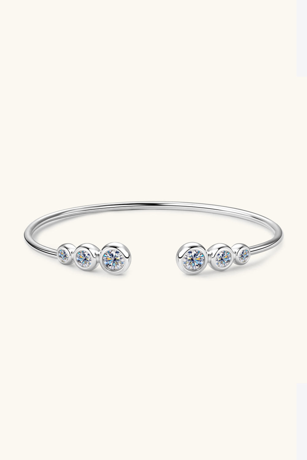 1.8 Carat Moissanite 925 Sterling Silver Bracelet - ClozArt