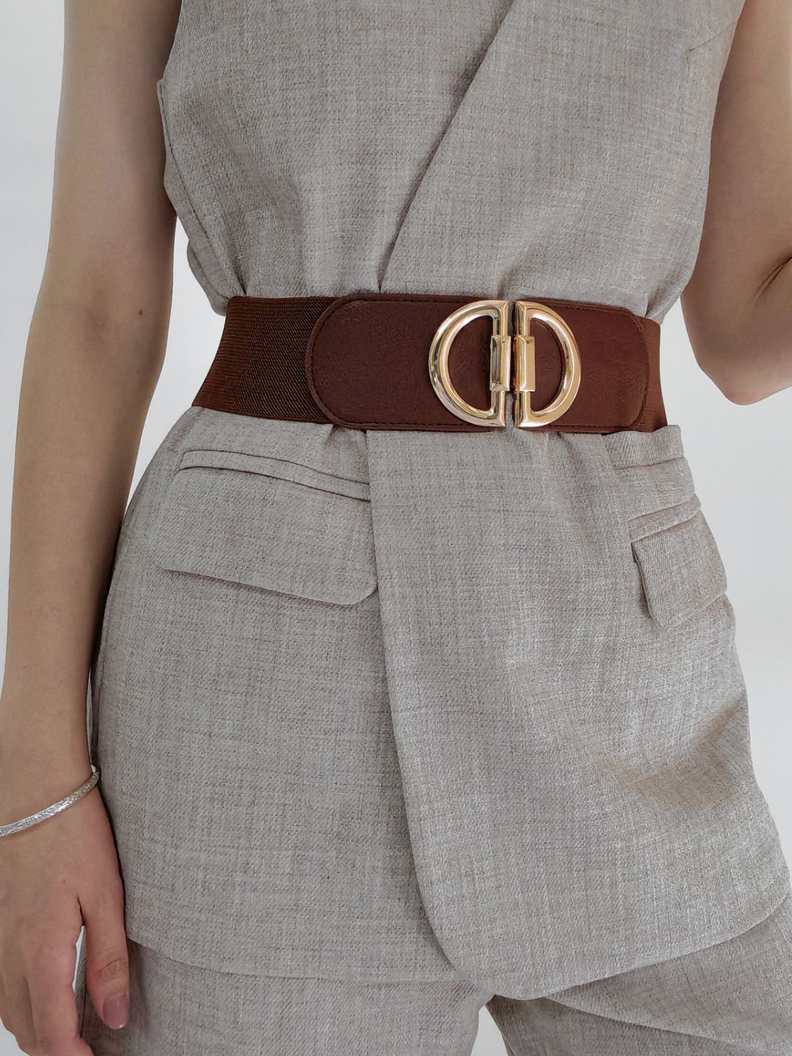 D Buckle Elastic Belt - ClozArt