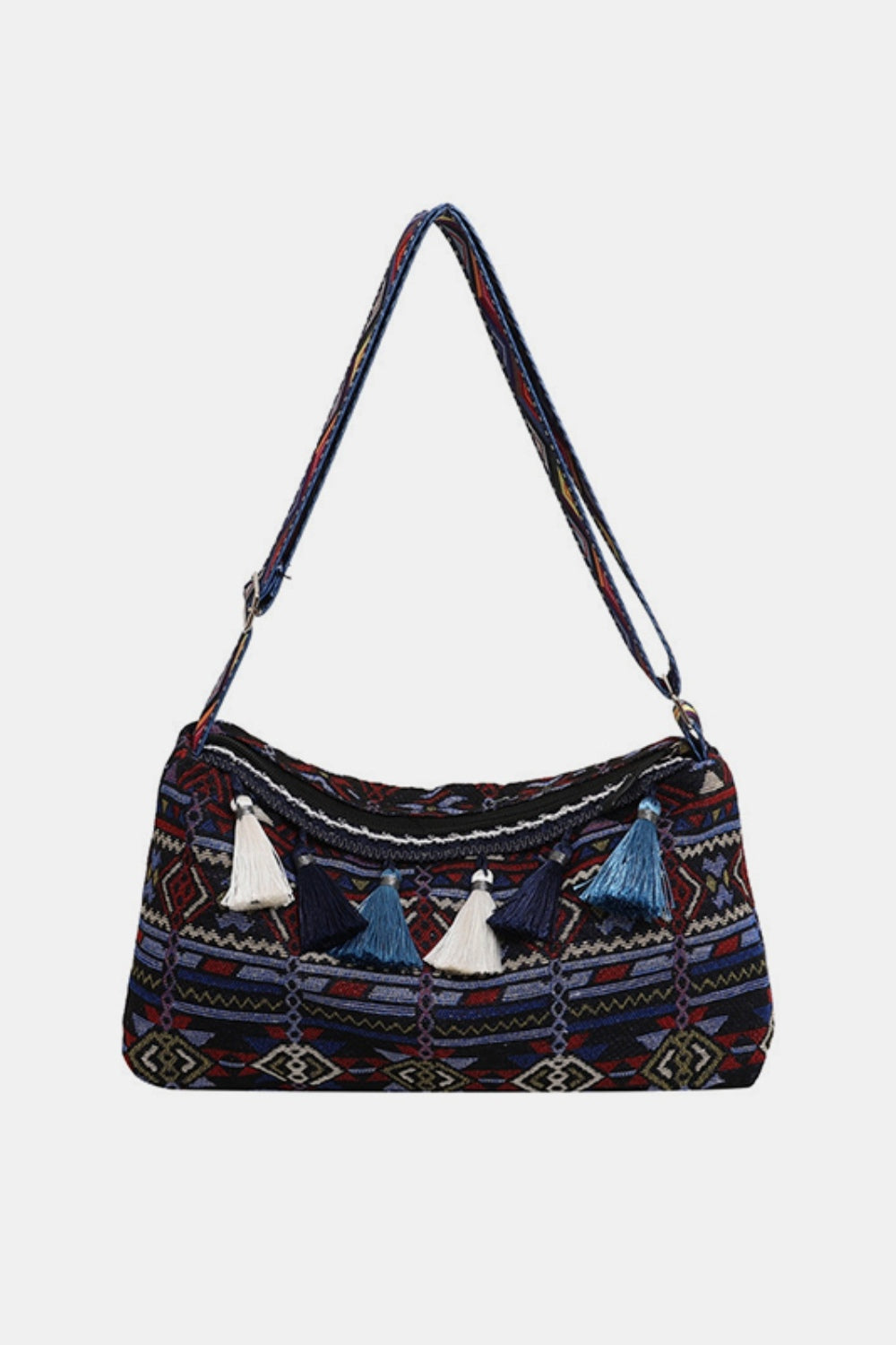 Tassel Adjustable Strap Shoulder Bag - ClozArt