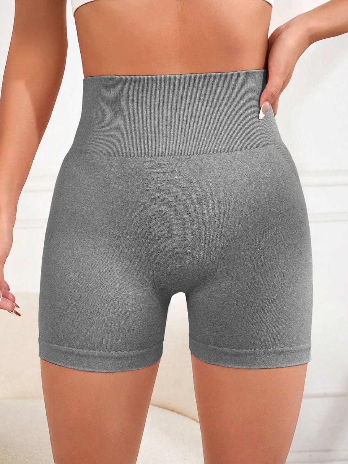 High Waist Active Shorts - ClozArt