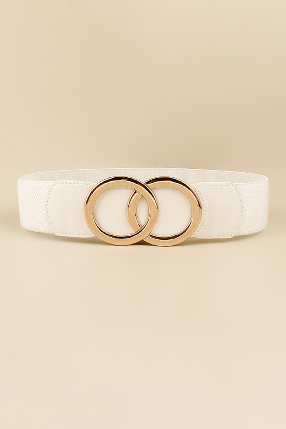 Zinc Alloy Buckle Elastic PU Belt - ClozArt