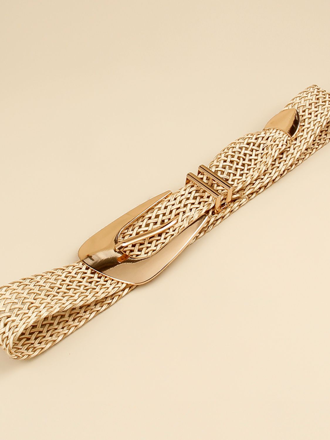 Irregular Buckle Braid Belt - ClozArt