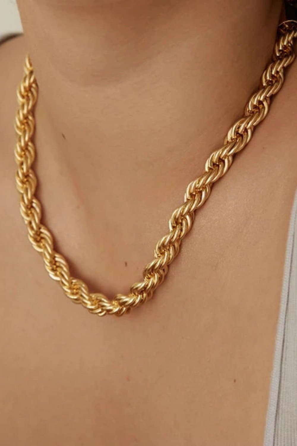 18K Gold-Plated Necklace - ClozArt