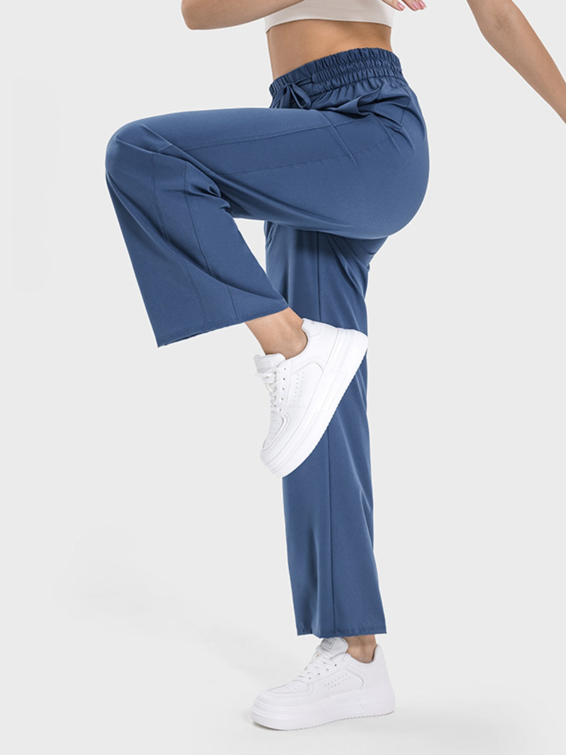 Millennia Drawstring Pocketed Active Pants - ClozArt