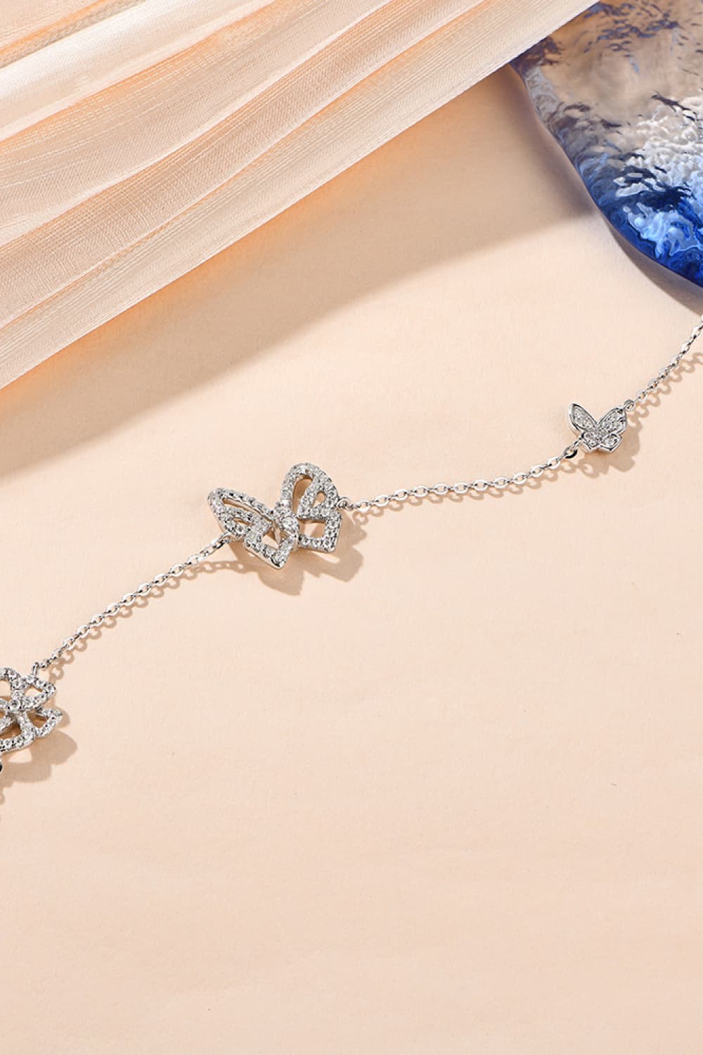 Moissanite Butterfly Shape Bracelet - ClozArt