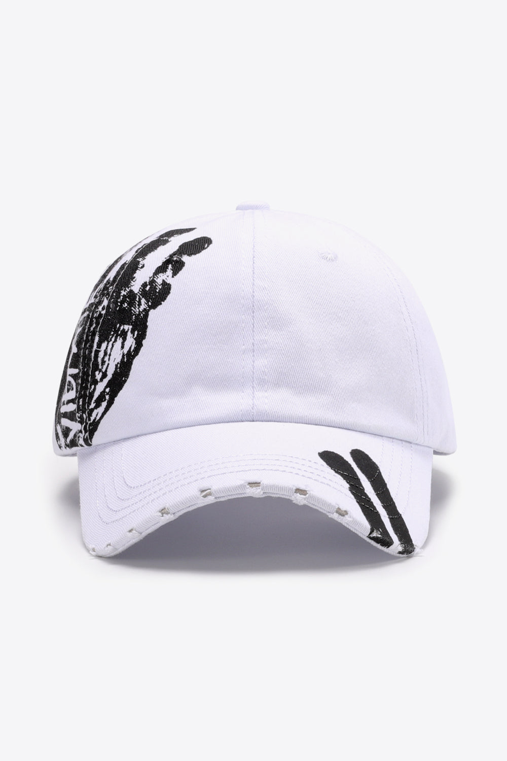 VIBRA Graphic Distressed Adjustable Baseball Cap - ClozArt