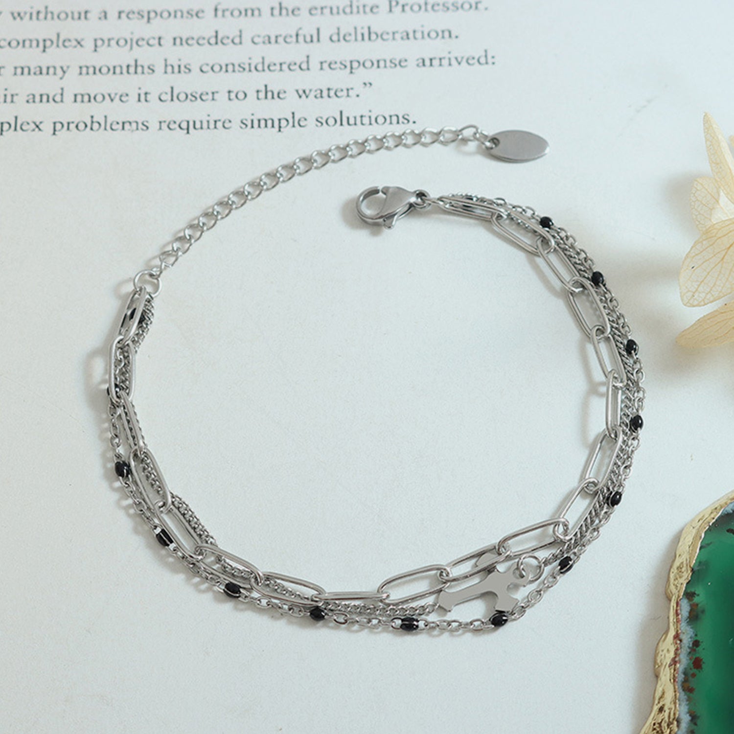 Titanium Steel Three-Layered Bracelet - ClozArt