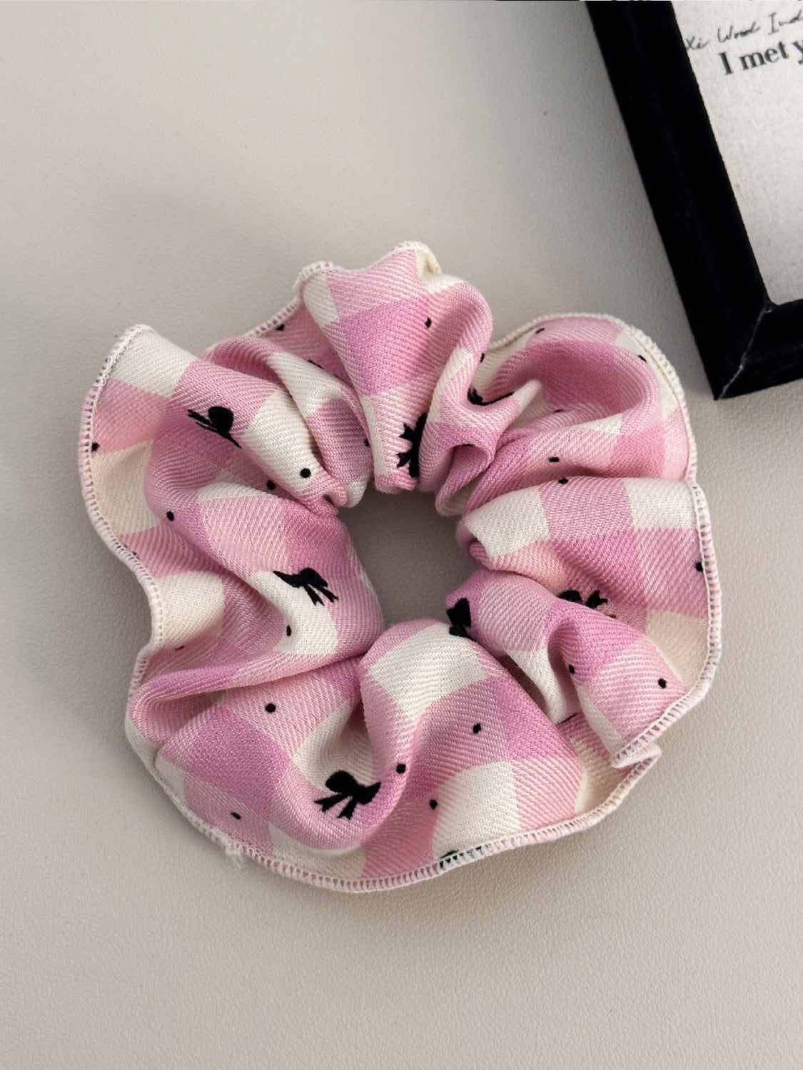 3-Piece Plaid Contrast Elastic Hair Scrunchy - ClozArt