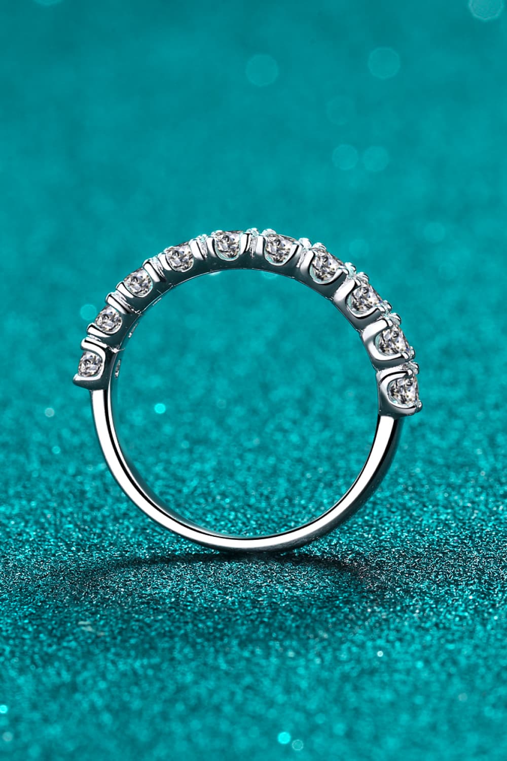 1 Carat Moissanite Half-Eternity Ring - ClozArt