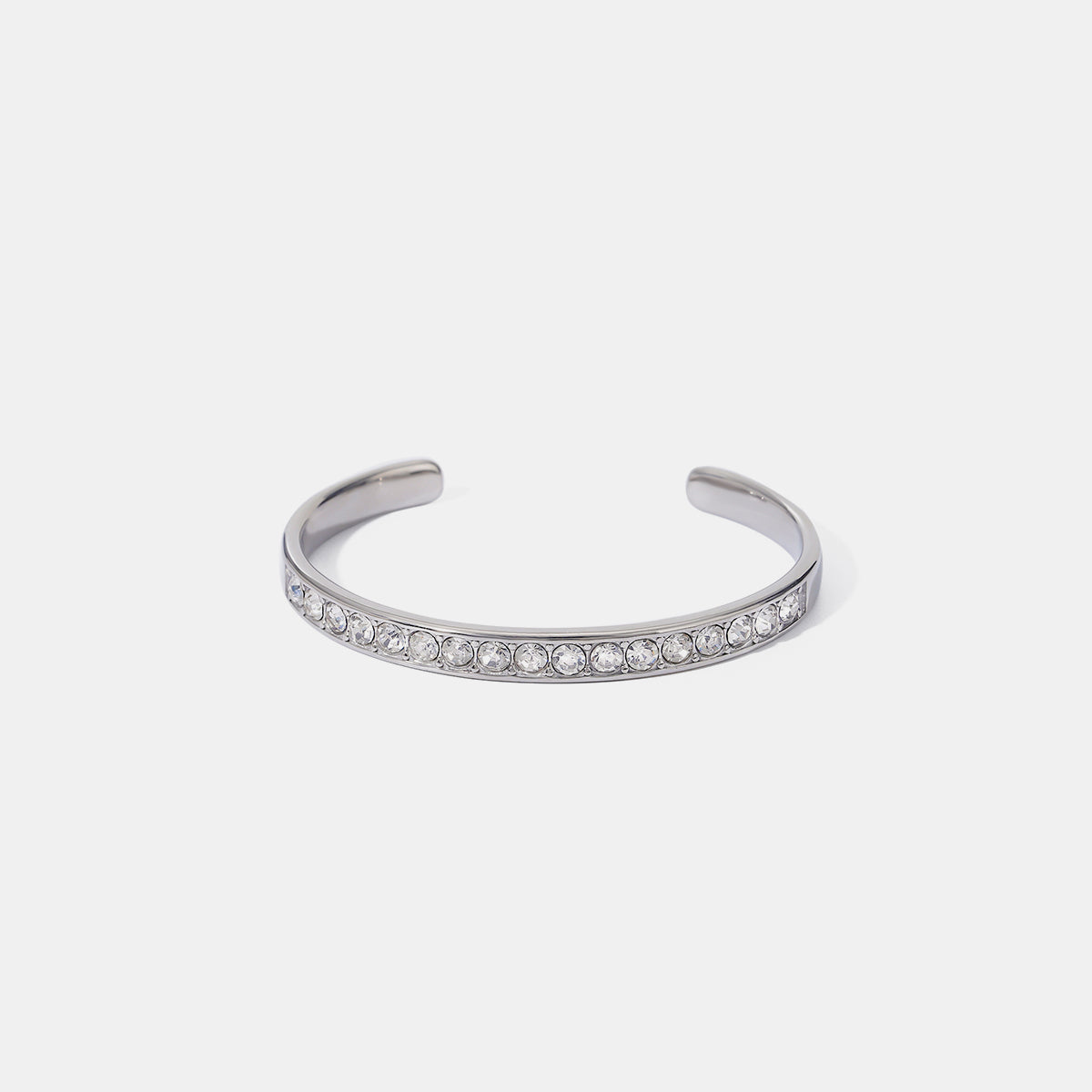 Stainless Steel Inlaid Zircon Bracelet - ClozArt