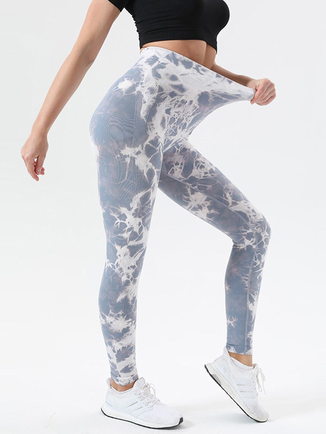 Tie-Dye High Waist Active Leggings - ClozArt