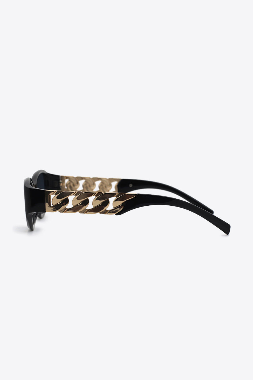 Chain Detail Temple Cat Eye Sunglasses - ClozArt