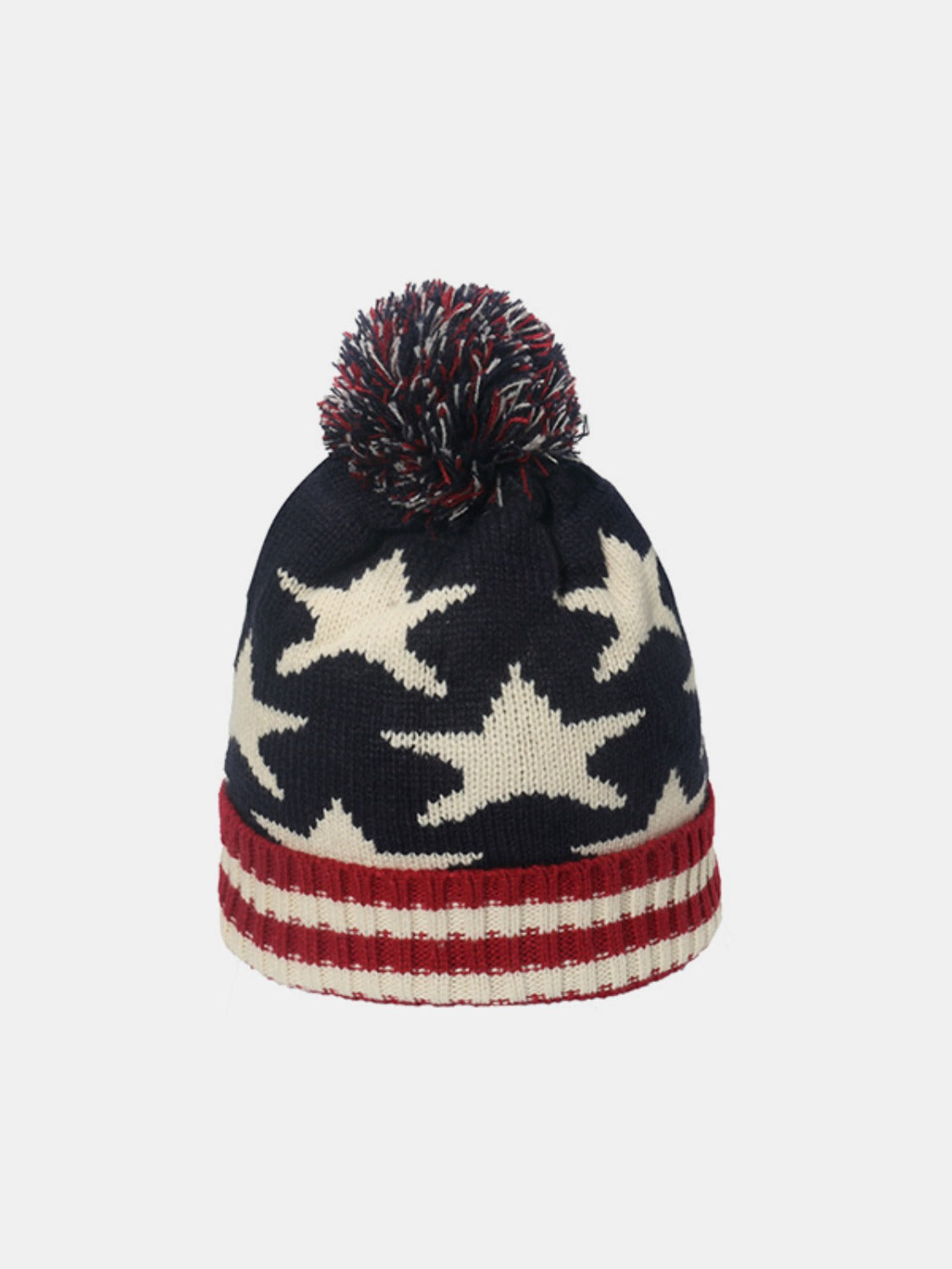 Roll Rim US Flag Knit Hat - ClozArt